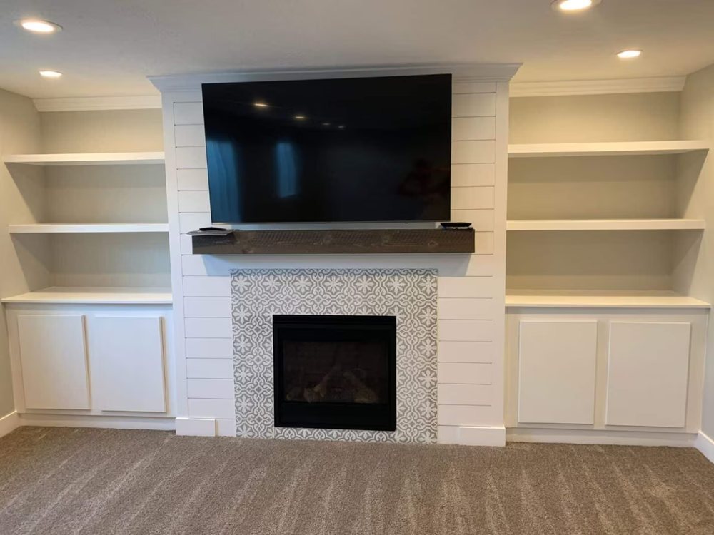 Finished basement project photo 56