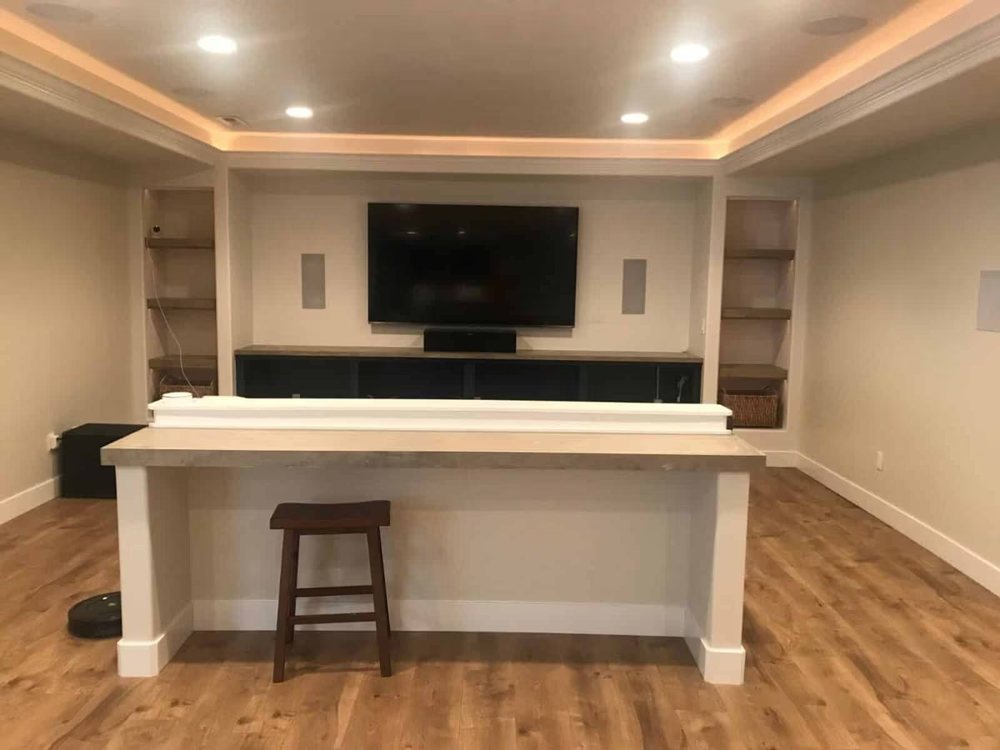 Finished basement project photo 65