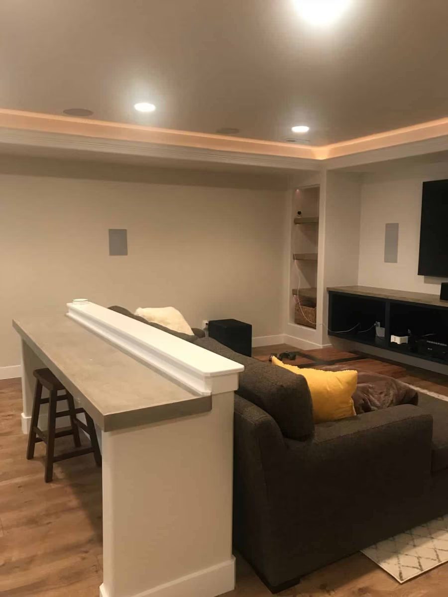 Finished basement project photo 66