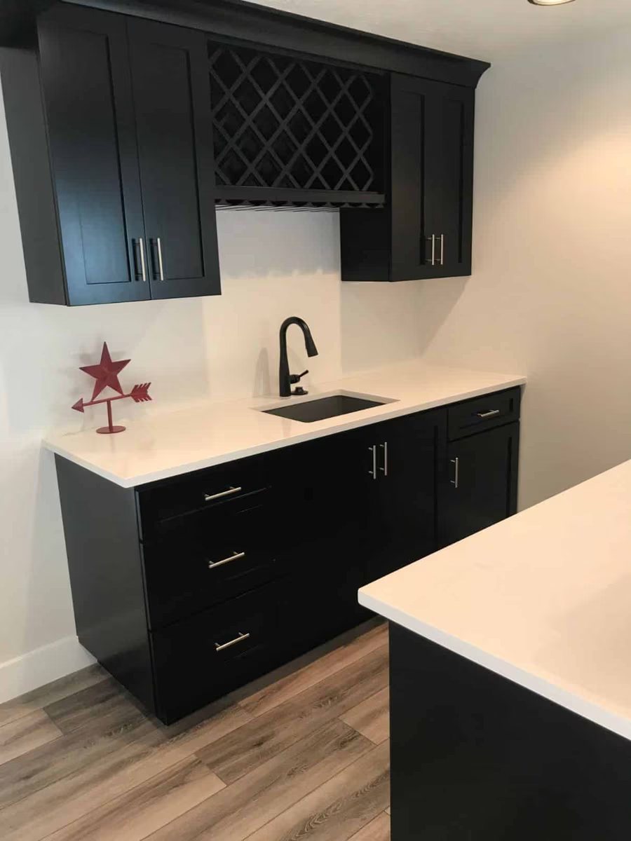 Finished basement project photo 76