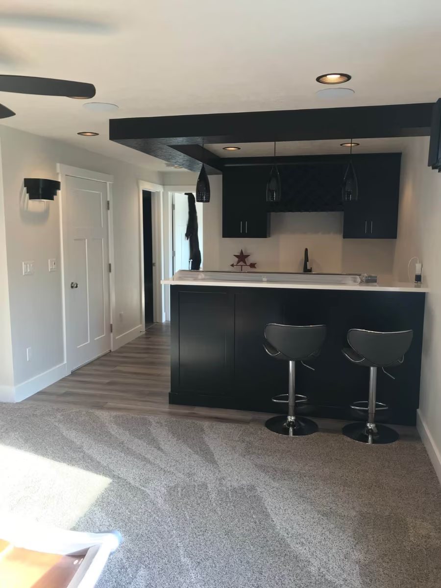Finished basement project photo 81