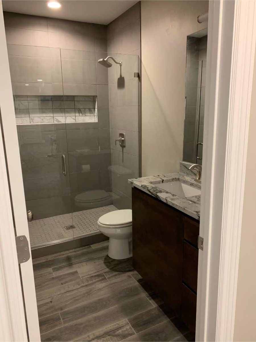 Finished basement project photo 111